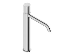 Miscelatore per lavabo alto da piano in acciaio inox&nbsp;O-PLUS 0431120X - SUPER INOX