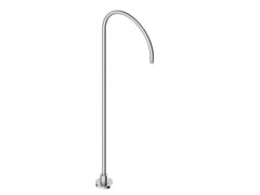 Bocca di erogazione da terra in acciaio inox per lavabo&nbsp;R�TRO 0281330X - SUPER INOX