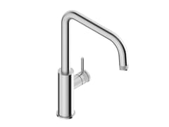 Miscelatore da cucina da piano monoforo in acciaio inox&nbsp;R�TRO 0280105X - SUPER INOX