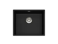 Lavello a una vasca in acciaio inox&nbsp;CANOVA DURIX MATT BLACK - FRATELLI TASCA