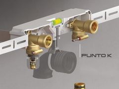 STAFFA PREASSEMBLATA PER COLLEGAMENTI IDRICI A PARETE&nbsp;PUNTO K - TECO