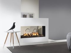 Caminetto a doppia facciata a gas centrale in stile moderno&nbsp;TENORE 100 - ELEMENT4