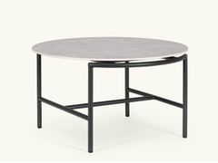 Tavolino da giardino rotondo in ceramica&nbsp;DUARA - TEPORIA