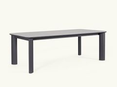 Tavolo da giardino rettangolare in pietra sinterizzata&nbsp;FLOWER - TEPORIA