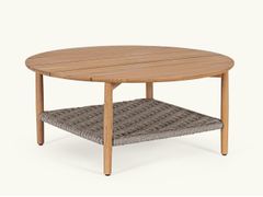 Tavolino da giardino rotondo in teak&nbsp;VAADHOO  - TEPORIA