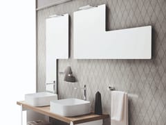 Specchio con illuminazione integrata da parete per bagno TRIS - ARBLU
