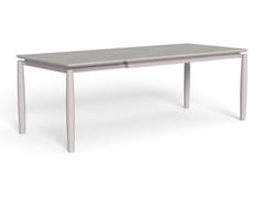 Tavolo da giardino rettangolare allungabile in alluminio e gres&nbsp;DOLCEVITA ALU - TALENTI
