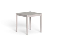 Tavolino da giardino quadrato in alluminio e gres&nbsp;DOLCEVITA ALU - TALENTI