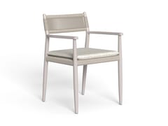 Sedia da giardino in alluminio e corda&nbsp;DOLCEVITA ALU - TALENTI