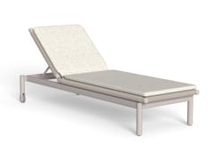 Lettino da giardino con ruote in alluminio e corda&nbsp;DOLCEVITA ALU - TALENTI