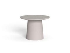 Tavolino da giardino rotondo in alluminio e gres&nbsp;DOLCEVITA ALU - TALENTI