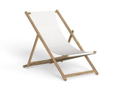 Sedia a sdraio reclinabile in teak&nbsp;DOLCEVITA - TALENTI