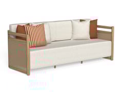 Divano da giardino lineare in teak a 3 posti&nbsp;EDWIN - TALENTI