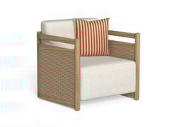 Poltrona da giardino in teak con braccioli&nbsp;EDWIN - TALENTI