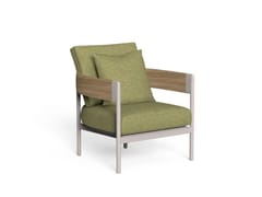 Poltrona da giardino in alluminio con braccioli&nbsp;FLOW - TALENTI