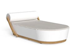 Lettino da giardino in teak con poggiatesta&nbsp;NAMI - TALENTI