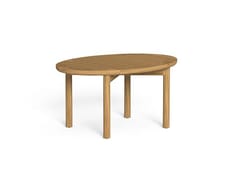 Tavolino da giardino ovale in teak&nbsp;PRICHI - TALENTI