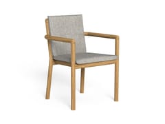 Sedia da giardino in teak con braccioli&nbsp;PRICHI - TALENTI