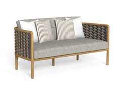 Divano da giardino lineare in teak a 2 posti&nbsp;PRICHI - TALENTI