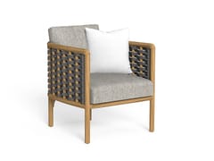 Poltrona da giardino in teak con braccioli&nbsp;PRICHI - TALENTI