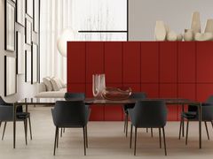 Tavolo da pranzo in alluminio e piano in marmo&nbsp;SOUL - TALENTI