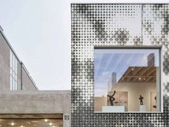 Pannello per facciata in alluminio ultra-sottile&nbsp;ULTRALIGHT FA�ADE - CORTEN MESH - TECNOGRAFICA