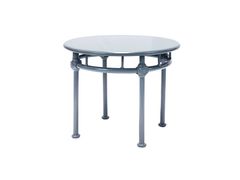 Tavolo basso rotondo in alluminio - Blu&nbsp;1800 - TECTONA