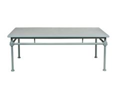 Tavolino basso rettangolare in alluminio - Blu&nbsp;1800 - TECTONA