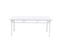 Tavolino rettangolare in alluminio bianco &nbsp;BAMBOO - TECTONA