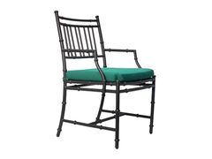 Poltroncina in alluminio nero &nbsp;BAMBOO - TECTONA