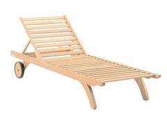 Lettino XL in teak&nbsp;CAMARAT - TECTONA