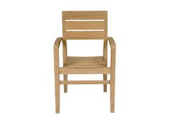 Poltrona impilabile in teak&nbsp;EXETER - TECTONA