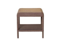 Tavolino quadrato in resina intrecciata&nbsp;SHANGHAI - TECTONA