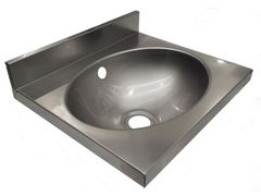 Lavabo singolo ovale in acciaio inox&nbsp;2014N - SANILINE BY THERMOMAT
