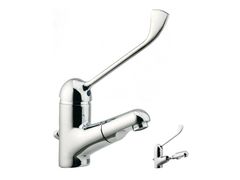 Miscelatore lavabo con leva clinica e doccetta estraibile&nbsp;RUMC102L - SANILINE BY THERMOMAT