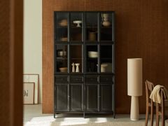 Credenza in legno e vetro con ante a battente e cassetti&nbsp;ANNA  - TICKET FOR THE MOON