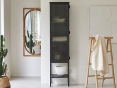 Colonna bagno in vetro e metallo con ante&nbsp;ANTONIN  - TICKET FOR THE MOON