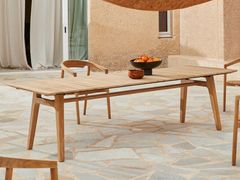 Tavolo da giardino rettangolare in teak&nbsp;ANTONI - TICKET FOR THE MOON