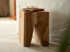 Tavolino quadrato monolitico in teak&nbsp;ARTU  - TICKET FOR THE MOON