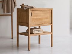 Mobile bagno singolo da terra in teak con ante&nbsp;ARTY  - TICKET FOR THE MOON