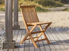 Sedia da giardino pieghevole in acacia senza braccioli&nbsp;CAPRI - TICKET FOR THE MOON