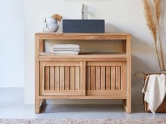 Mobile bagno singolo da terra in teak&nbsp;COLONIAL - TICKET FOR THE MOON