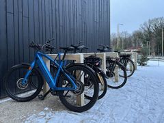 Colonnina di distribuzione elettrica per bici&nbsp;BISTA - TIMBERLAB