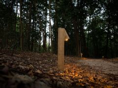 Paletto luminoso a LED in legno&nbsp;PERI - TIMBERLAB