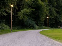 Lampione stradale a LED in legno massello&nbsp;PILA - TIMBERLAB