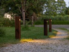 Paletto luminoso a LED in legno&nbsp;TORRE - TIMBERLAB