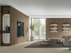 Armadio in legno con ante a libro&nbsp;LOGICA PLUS UNIT_02 - TOMASELLA INDUSTRIA MOBILI