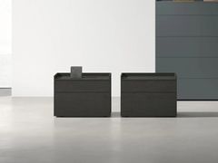 Comodino in legno con cassetti&nbsp;SIR - TOMASELLA INDUSTRIA MOBILI