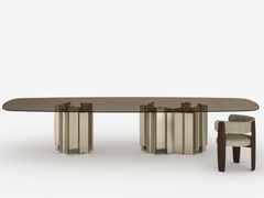 Tavolo da pranzo in vetro e metallo&nbsp;CATHEDRAL XXL - T.D. TONELLI DESIGN