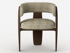 Sedia in legno massello con schienale aperto&nbsp;EKUA - T.D. TONELLI DESIGN